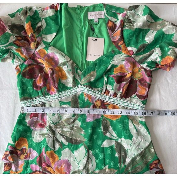 Adelyn Rae Vanessa Floral Jacquard Minidress Size L - Picture 9 of 10